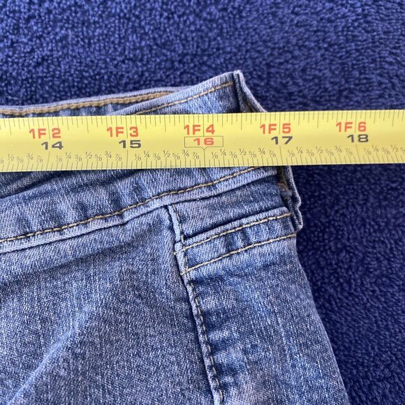 Levi's Women's Jeans Size 13M JR Blue 518 Superlow Bootcut Denim 34" x 30.5" - Picture 12 of 14